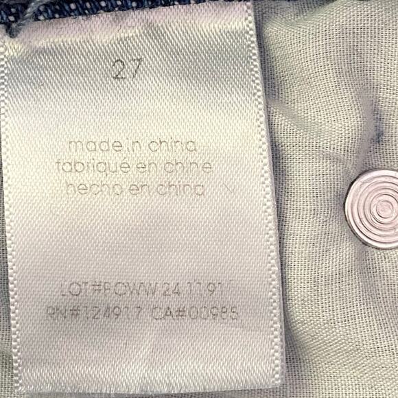 WeWoreWhat Relaxed Low Rise Baggy Jeans Womens 27 Midi Blue Wide Leg Denim - Picture 7 of 10